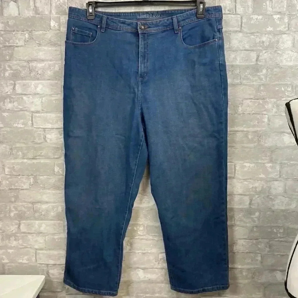 Slimmer classic by Cathrines Capri denim jeans